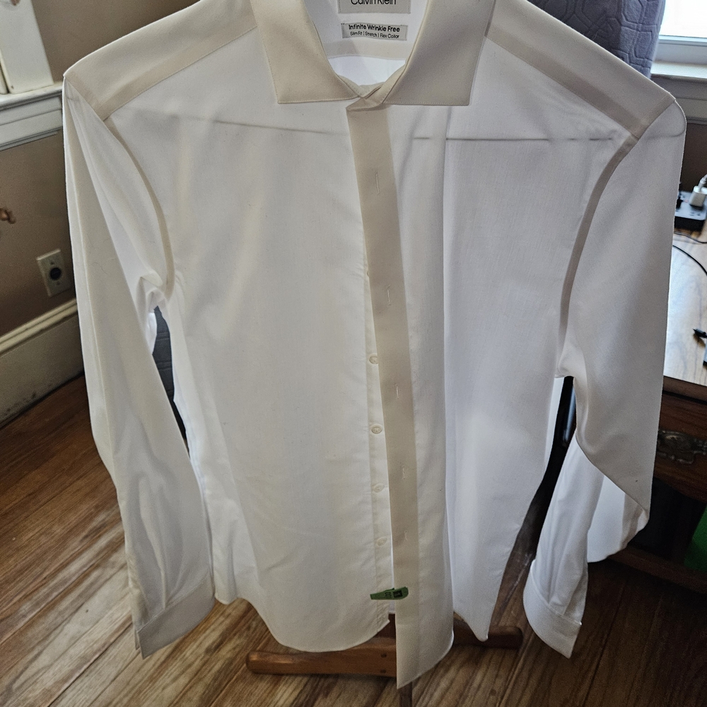Calvin Klein‎ Men's Crisp White Dress Shirt